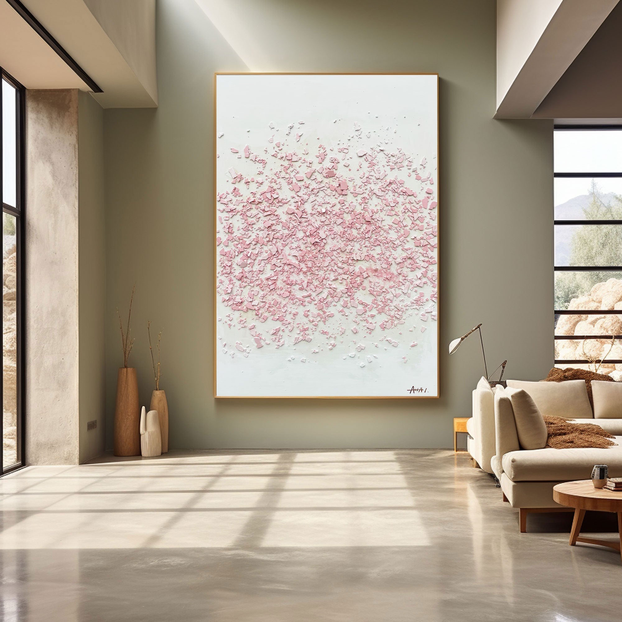 Plaster Art Texture Painting #LBV439