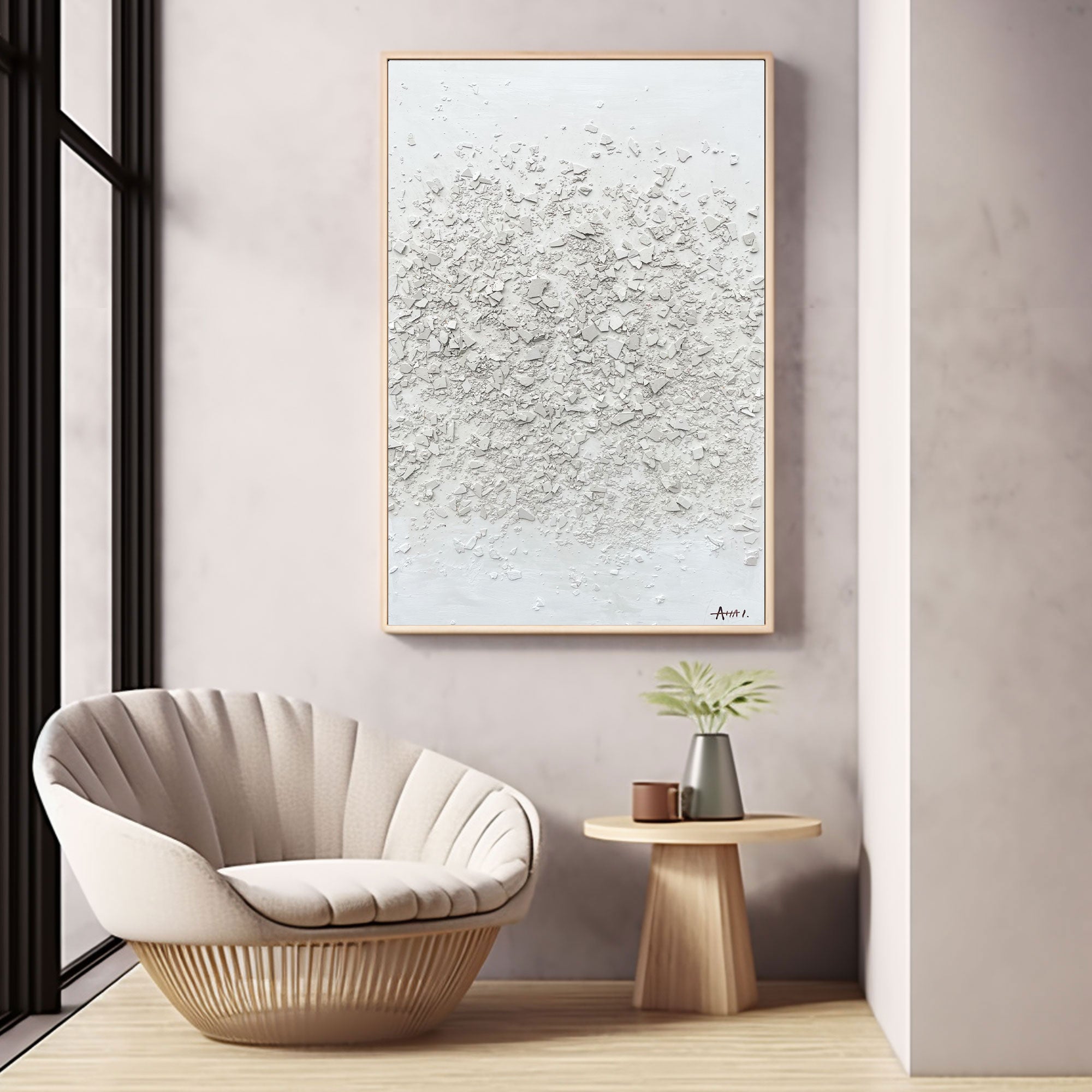 Plaster Art Texture Painting #LBV438