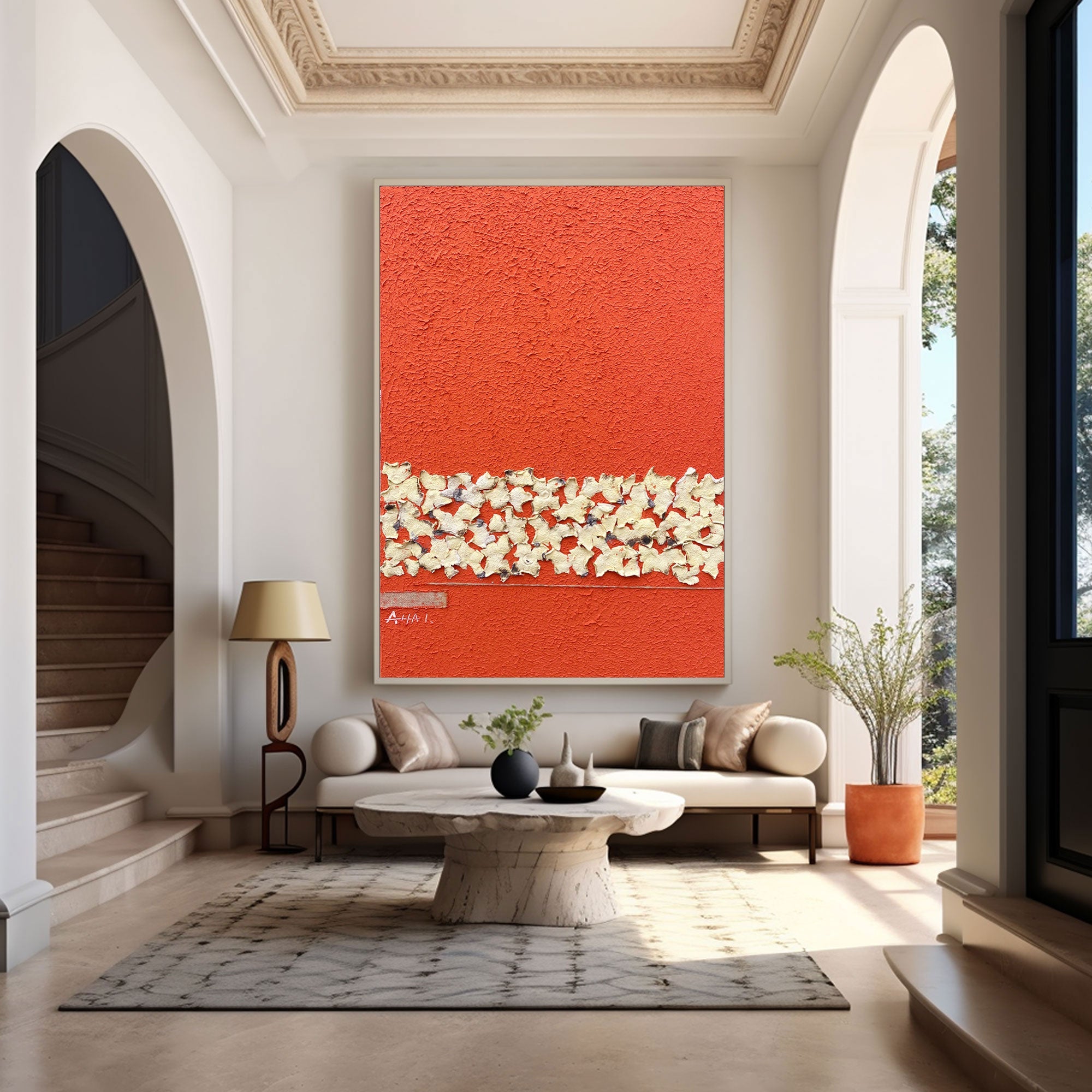 Plaster Art Texture Painting #LBV437