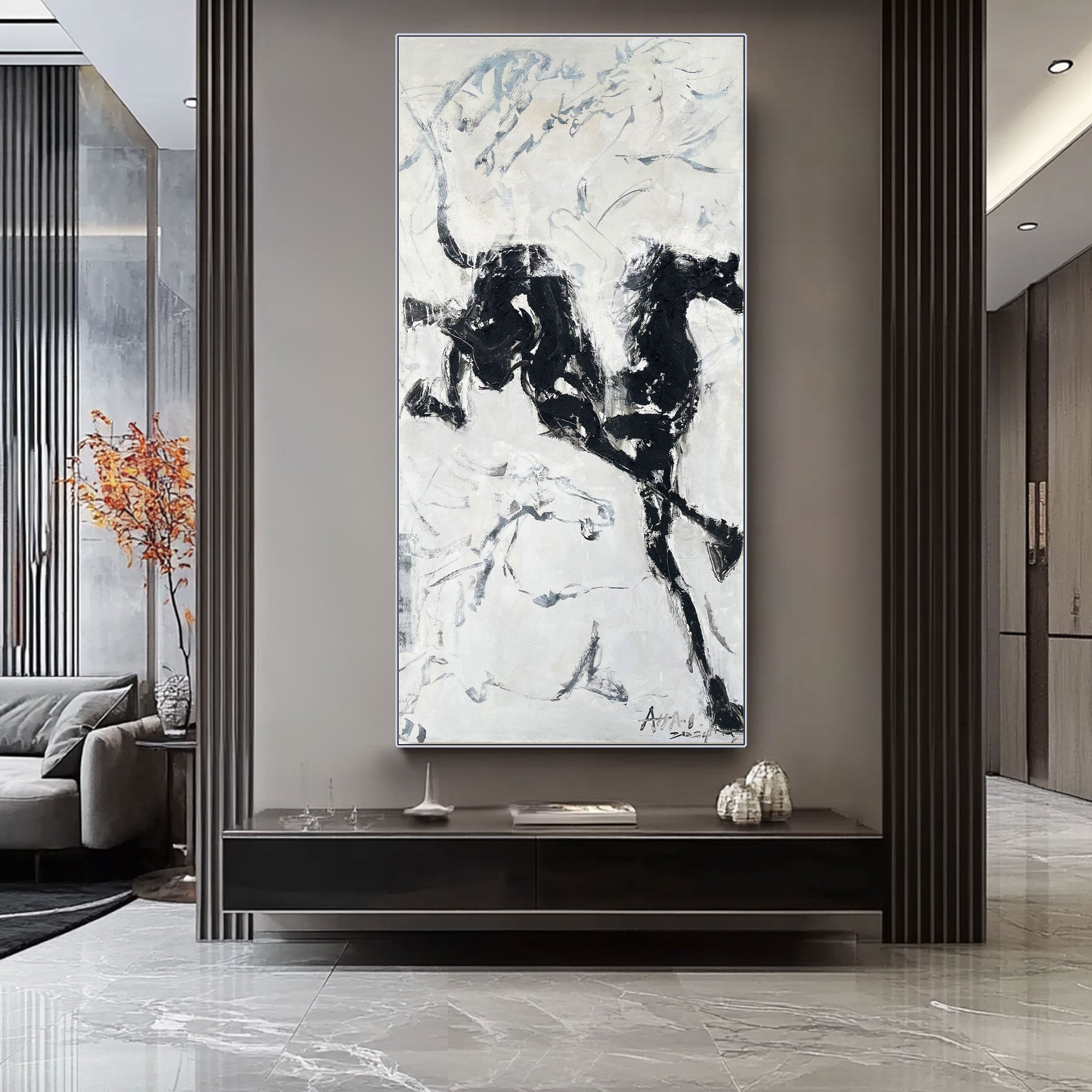 Contemporary Horse Art #LRAB618