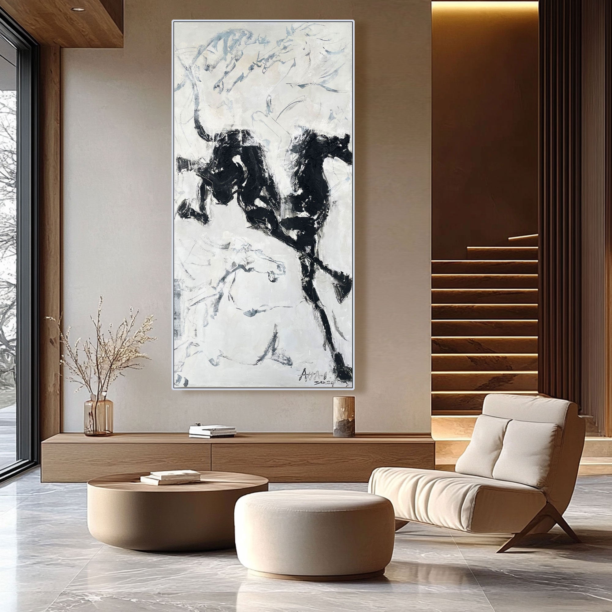 Contemporary Horse Art #LRAB618