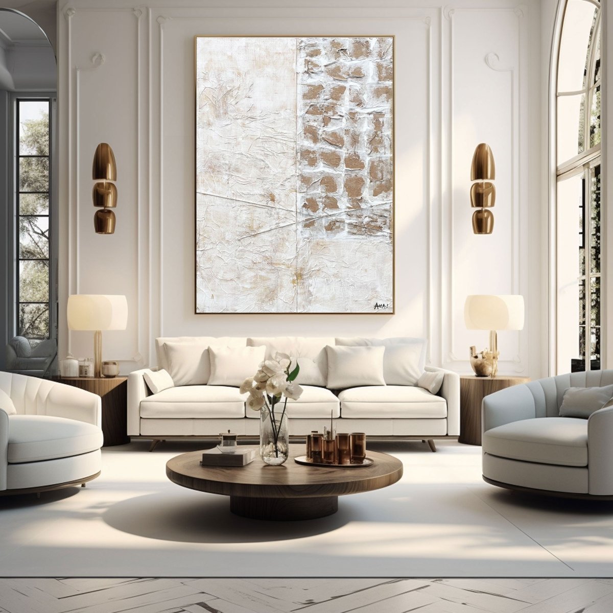 Minimalist Wall Painting RAB385 - royalbrushart