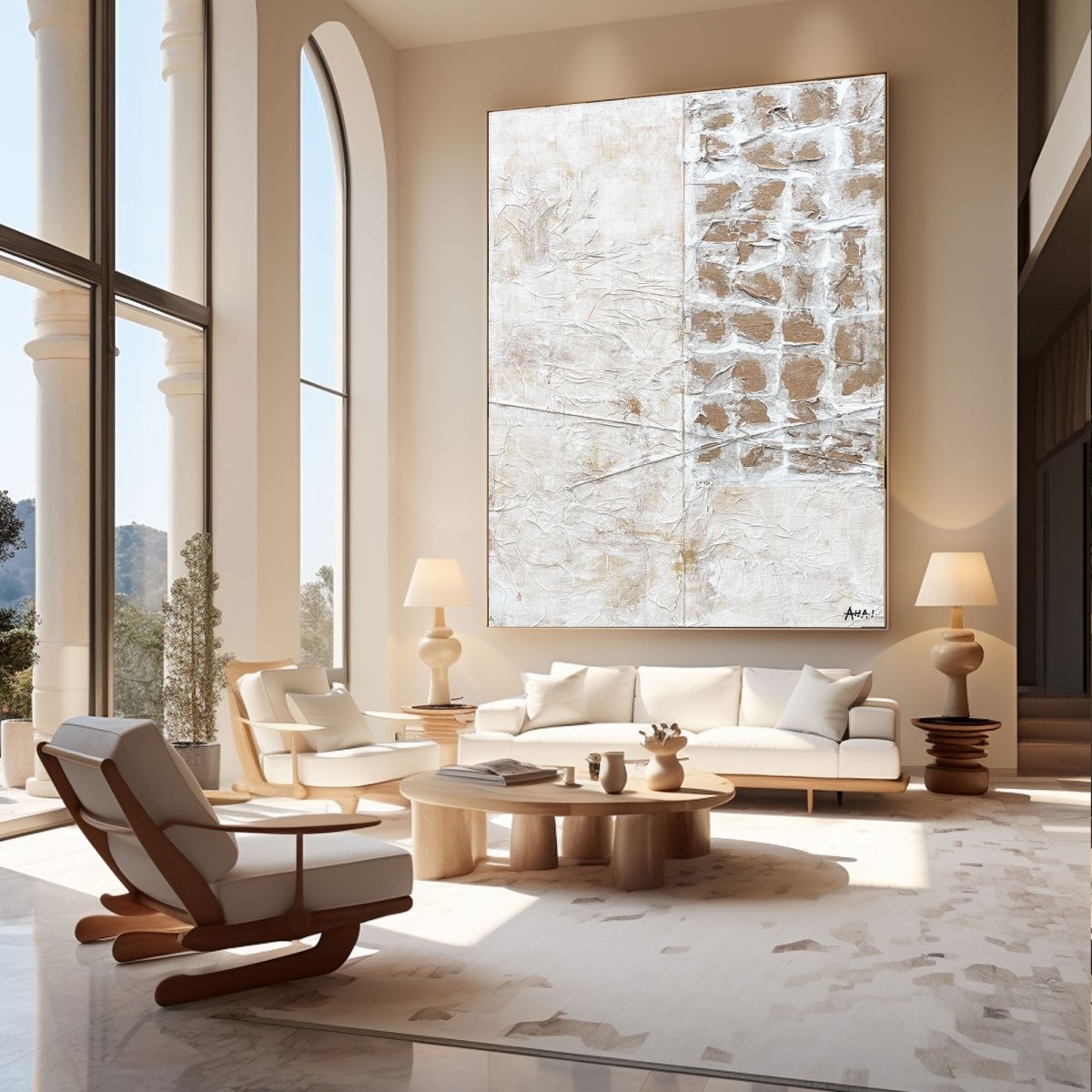 Minimalist Wall Painting RAB385 - royalbrushart