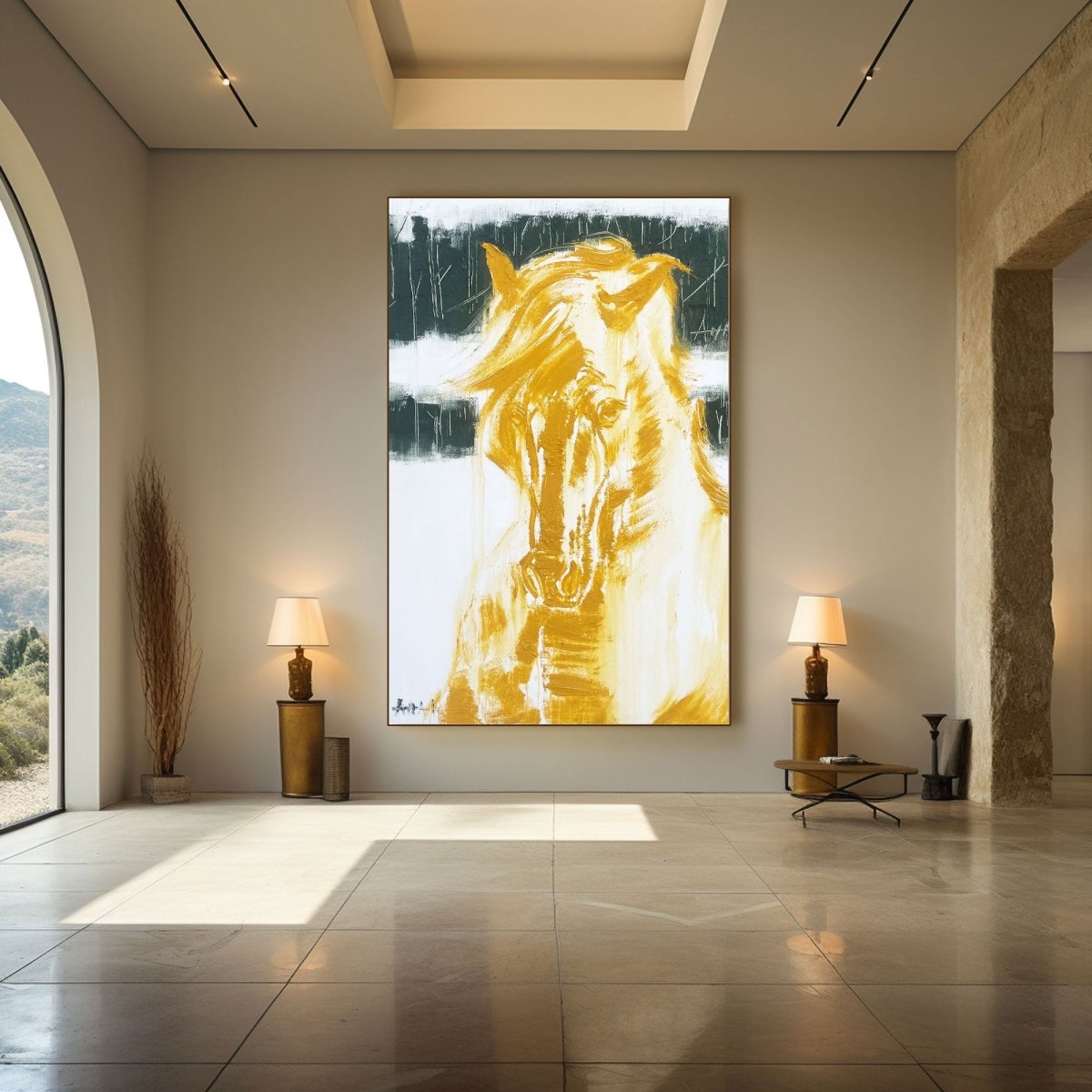 Modern Horse Painting RAB384 - royalbrushart