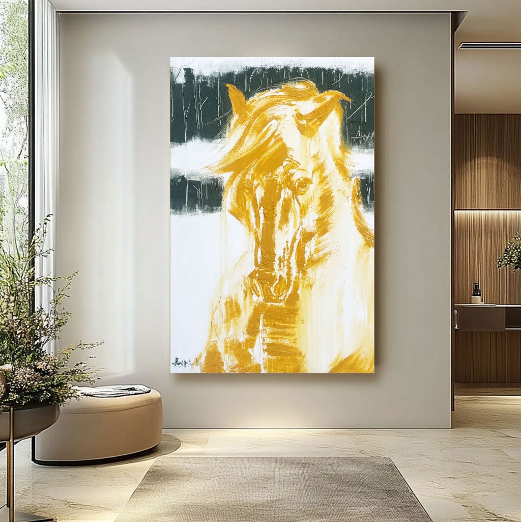 Modern Horse Painting RAB384 - royalbrushart