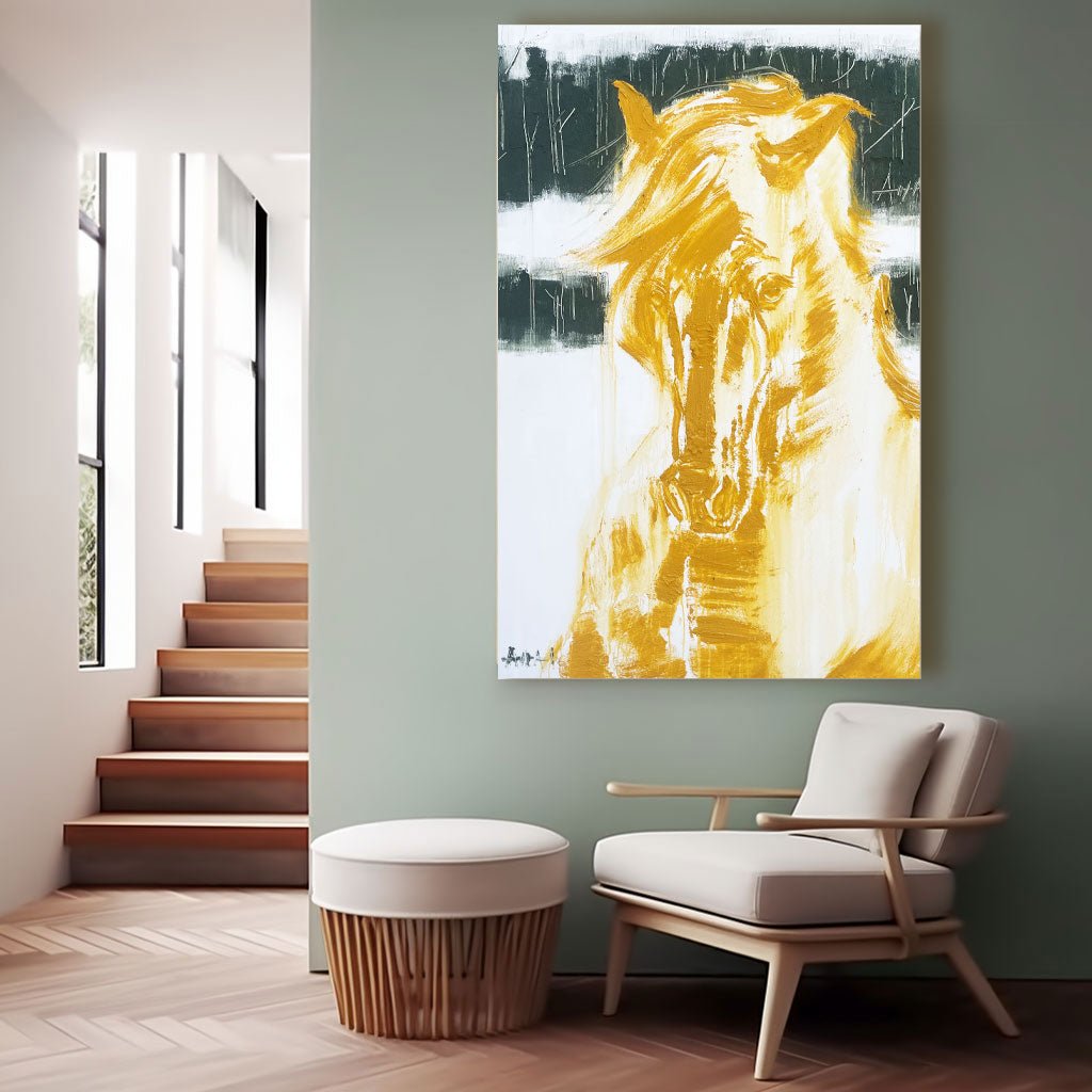 Modern Horse Painting RAB384 - royalbrushart