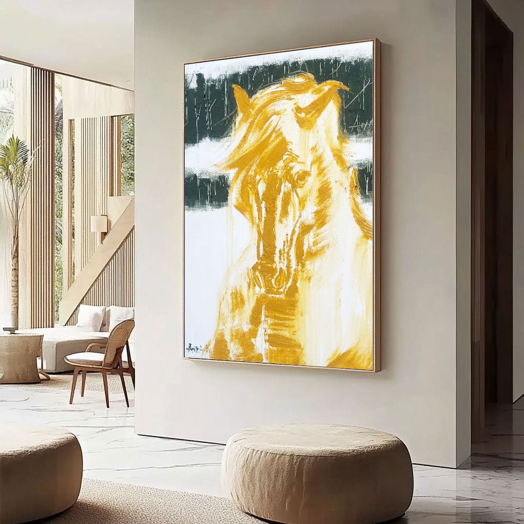 Modern Horse Painting RAB384 - royalbrushart