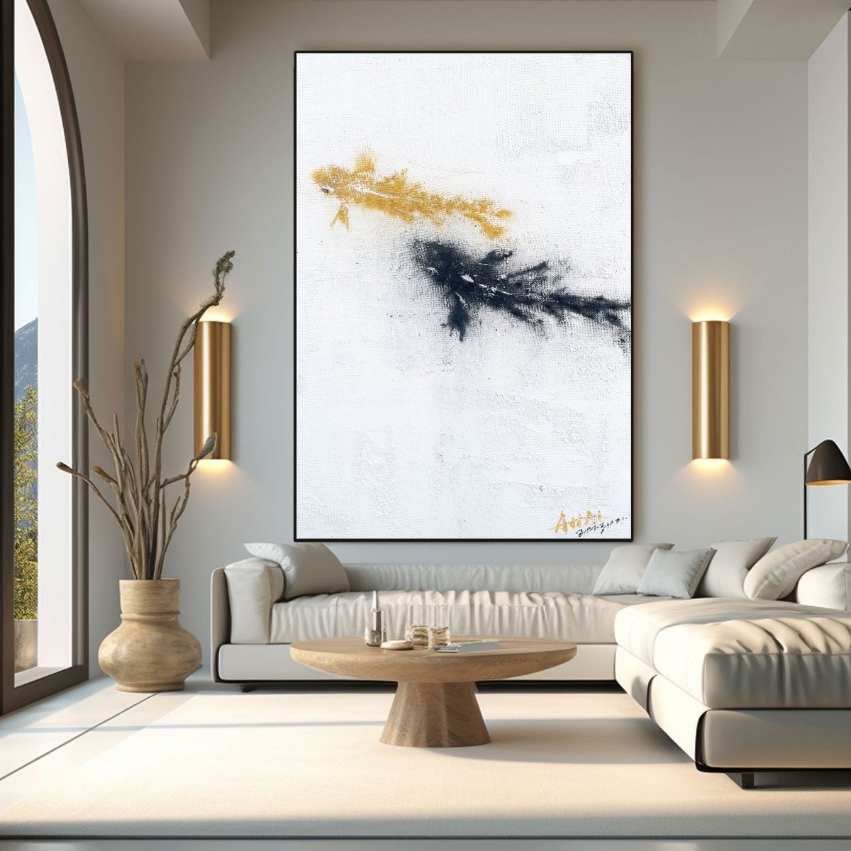 Contemporary Minimalist Art RAB382 - royalbrushart