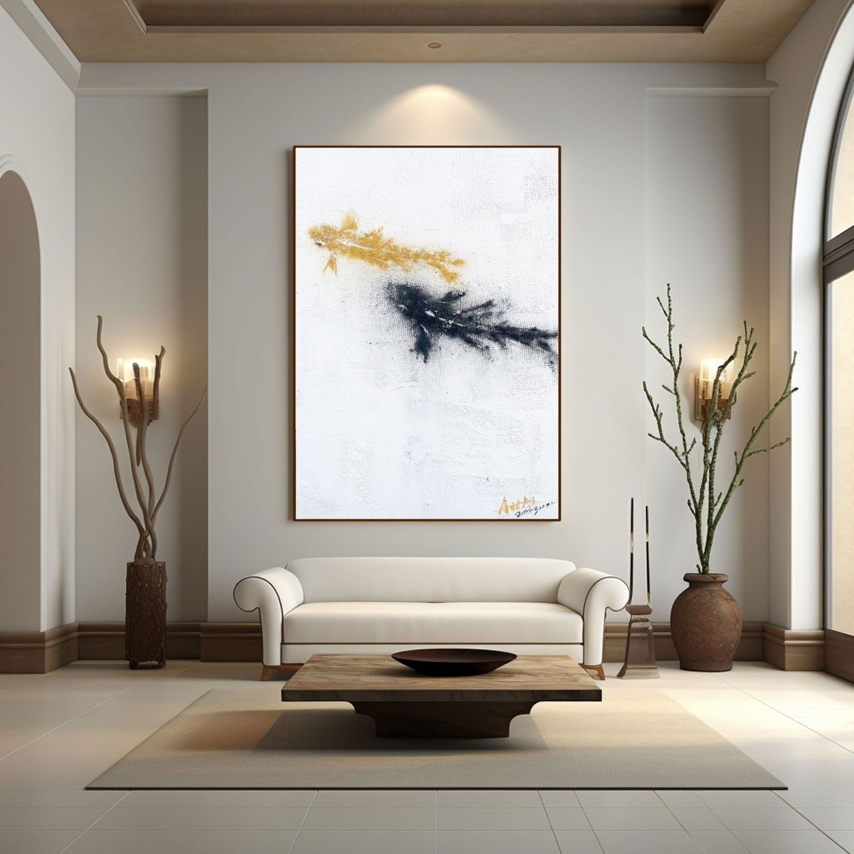 Contemporary Minimalist Art RAB382 - royalbrushart