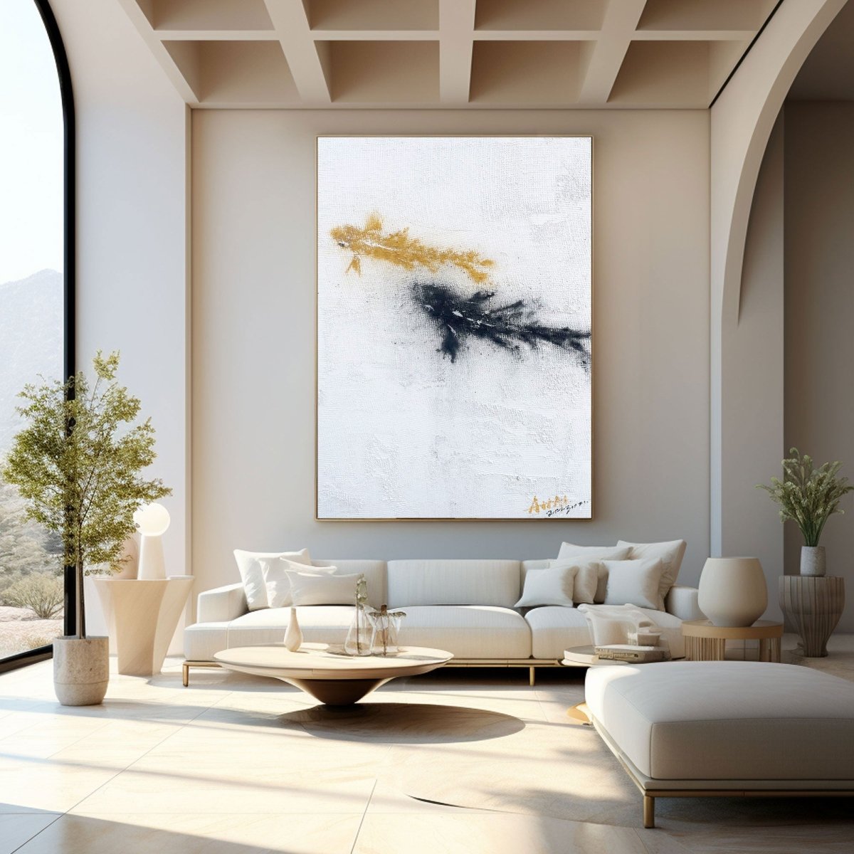 Contemporary Minimalist Art RAB382 - royalbrushart