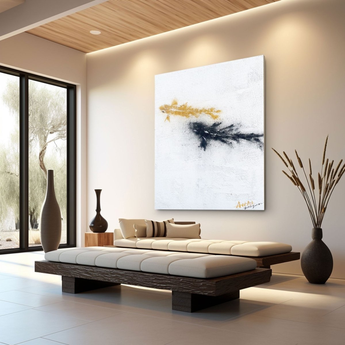 Contemporary Minimalist Art RAB382 - royalbrushart