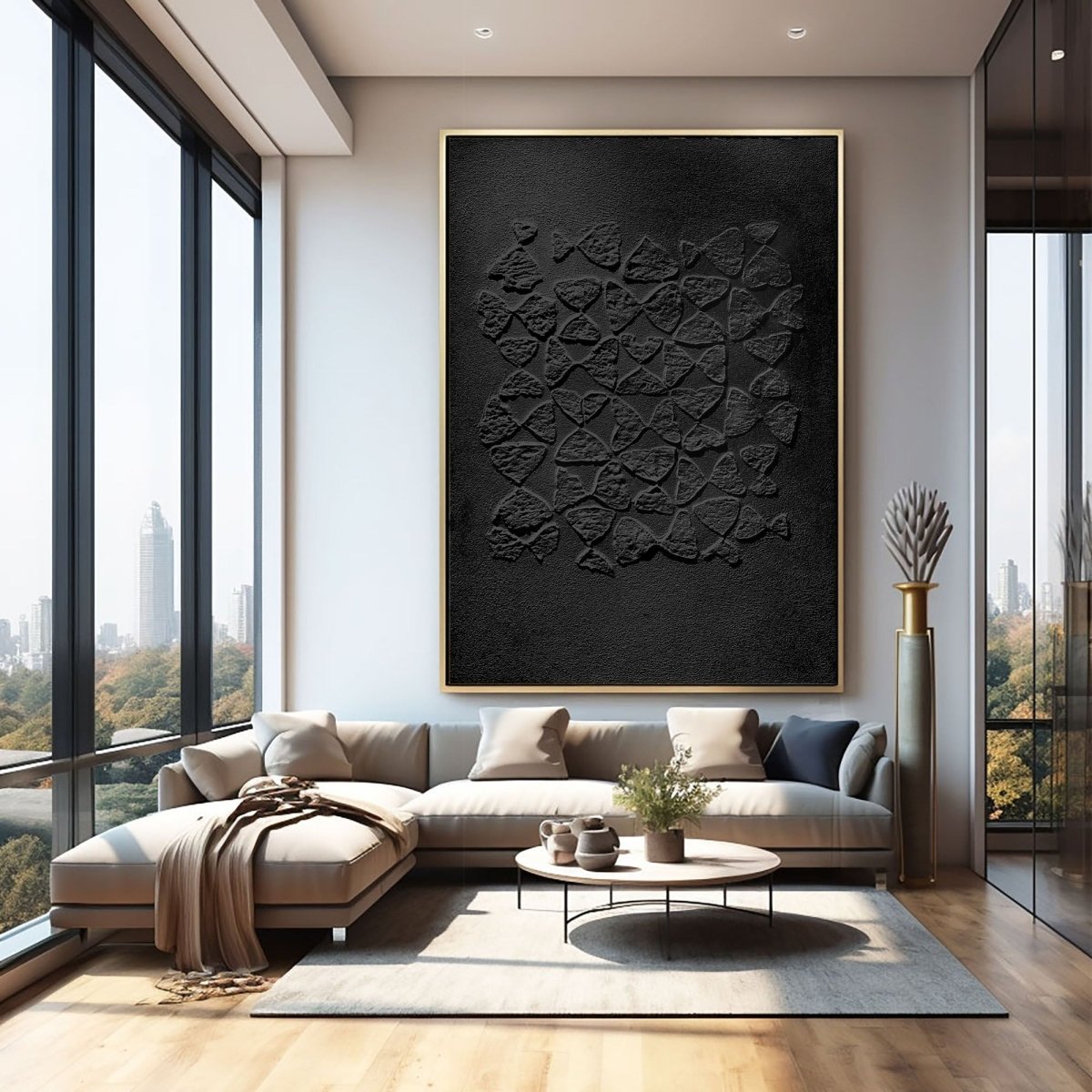 PLASTER ART ATEXTURE PAINTING HBV195 - royalbrushart