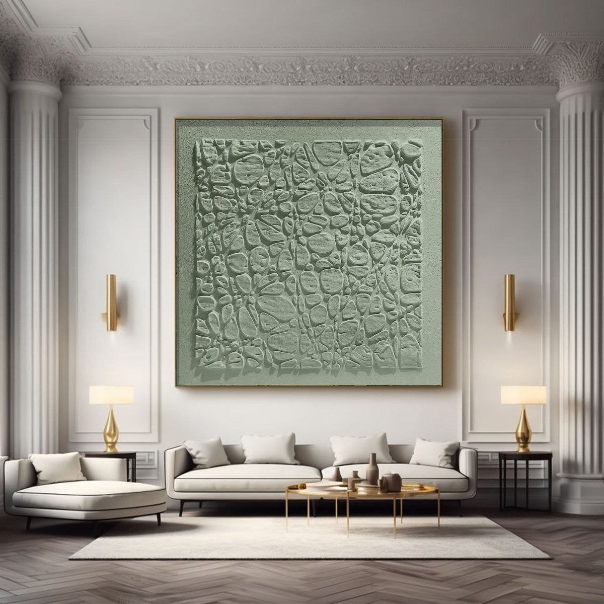Plaster Art Texture Painting HBV207 - royalbrushart