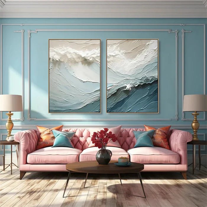 Abstract Painting Set Of 2 RAB648 - royalbrushart