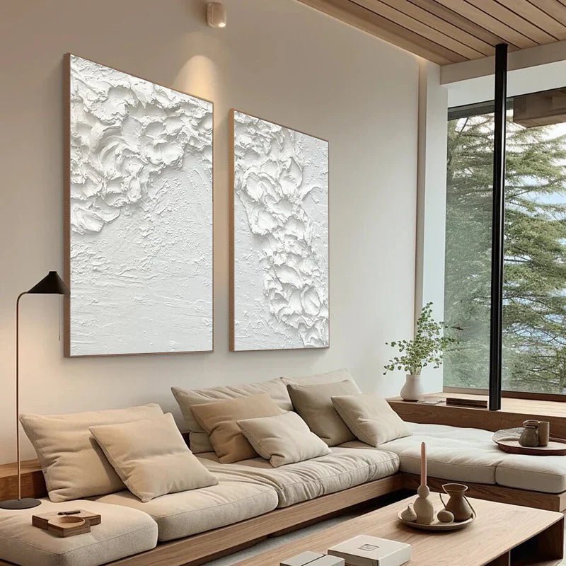 Plaster Art Texture Painting Set Of 2 RAB733 - royalbrushart
