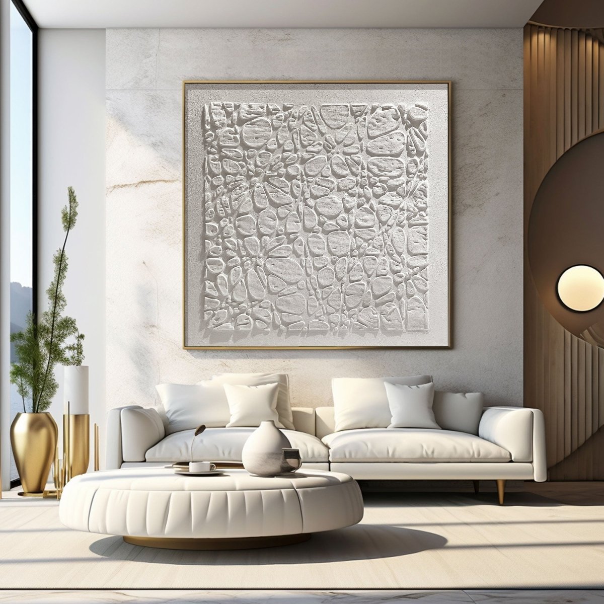 Plaster Art Texture Painting HBV211 - royalbrushart