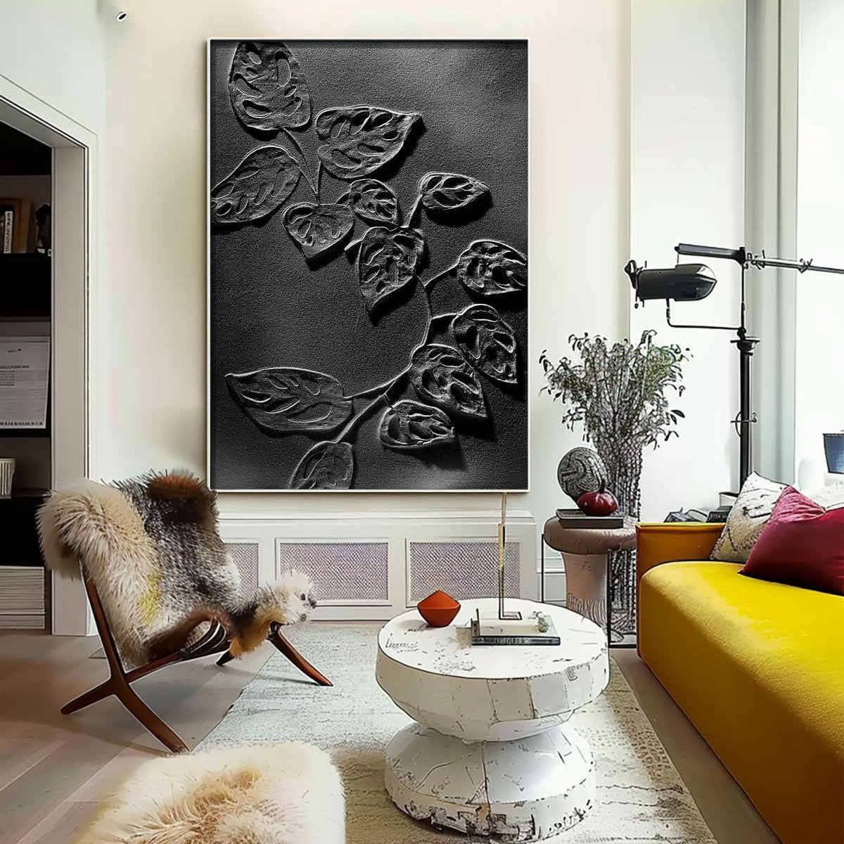 Plaster Art Texture Painting HBV313 - royalbrushart