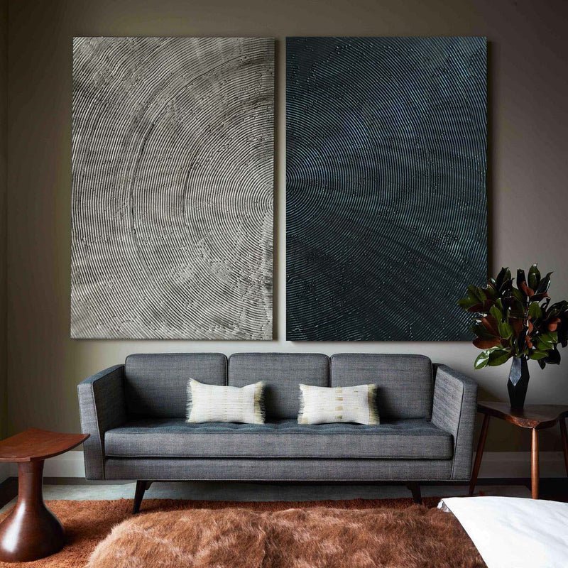 Abstract Painting Set Of 2 RAB696 - royalbrushart