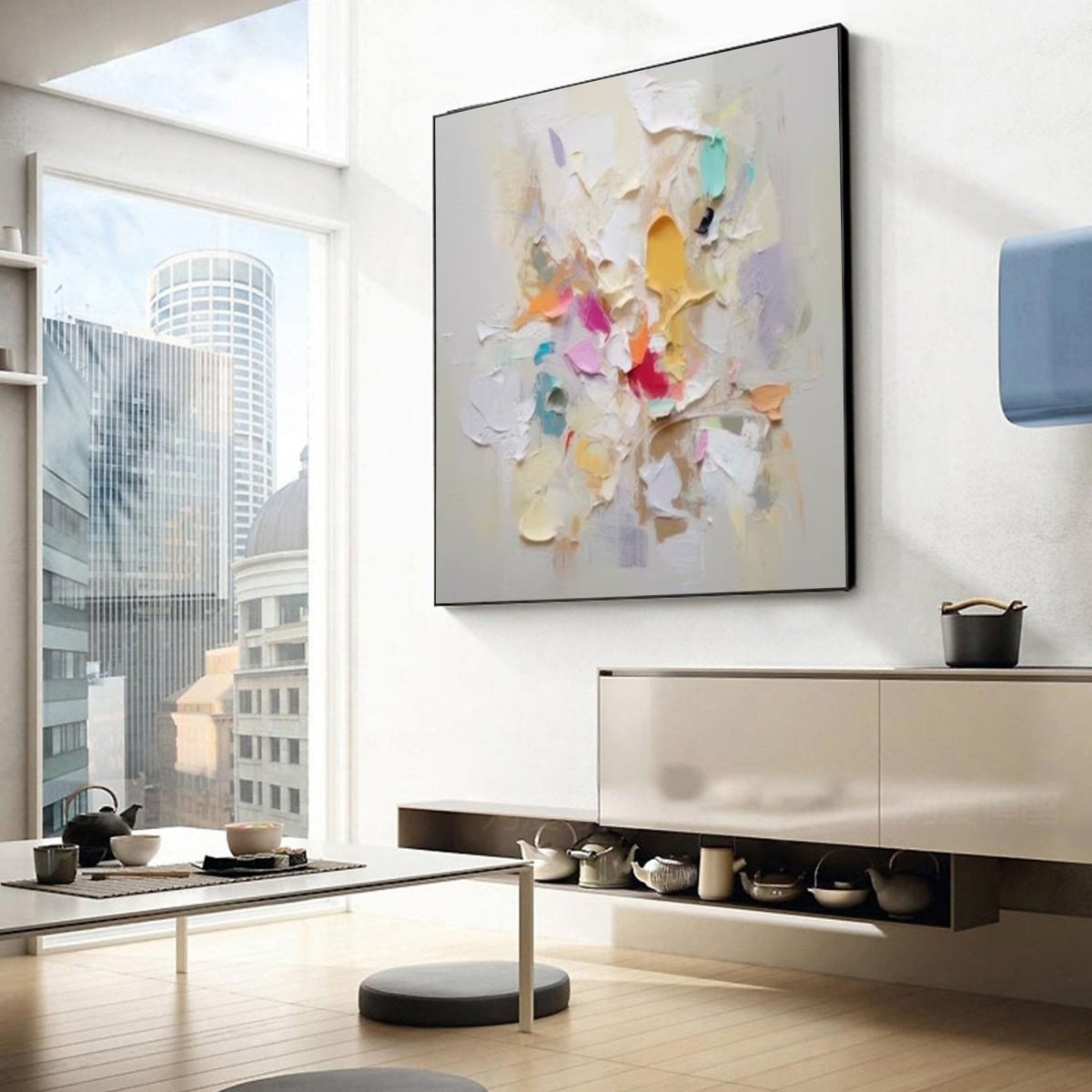 Abstract Colorful Minimalist Wall Art RAB092 - royalbrushart