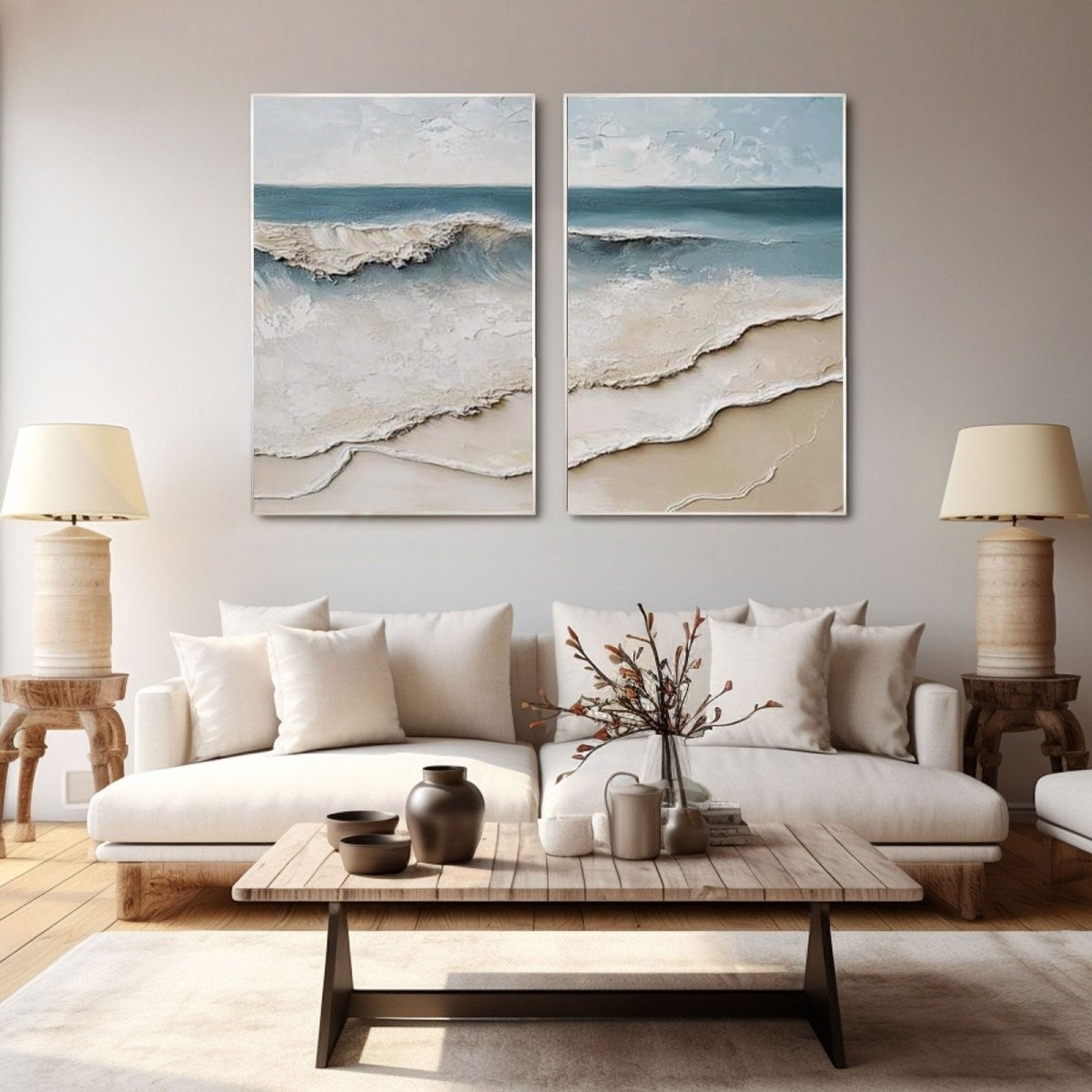 plaster art Texture Painting set of 3 RAB985 - royalbrushart
