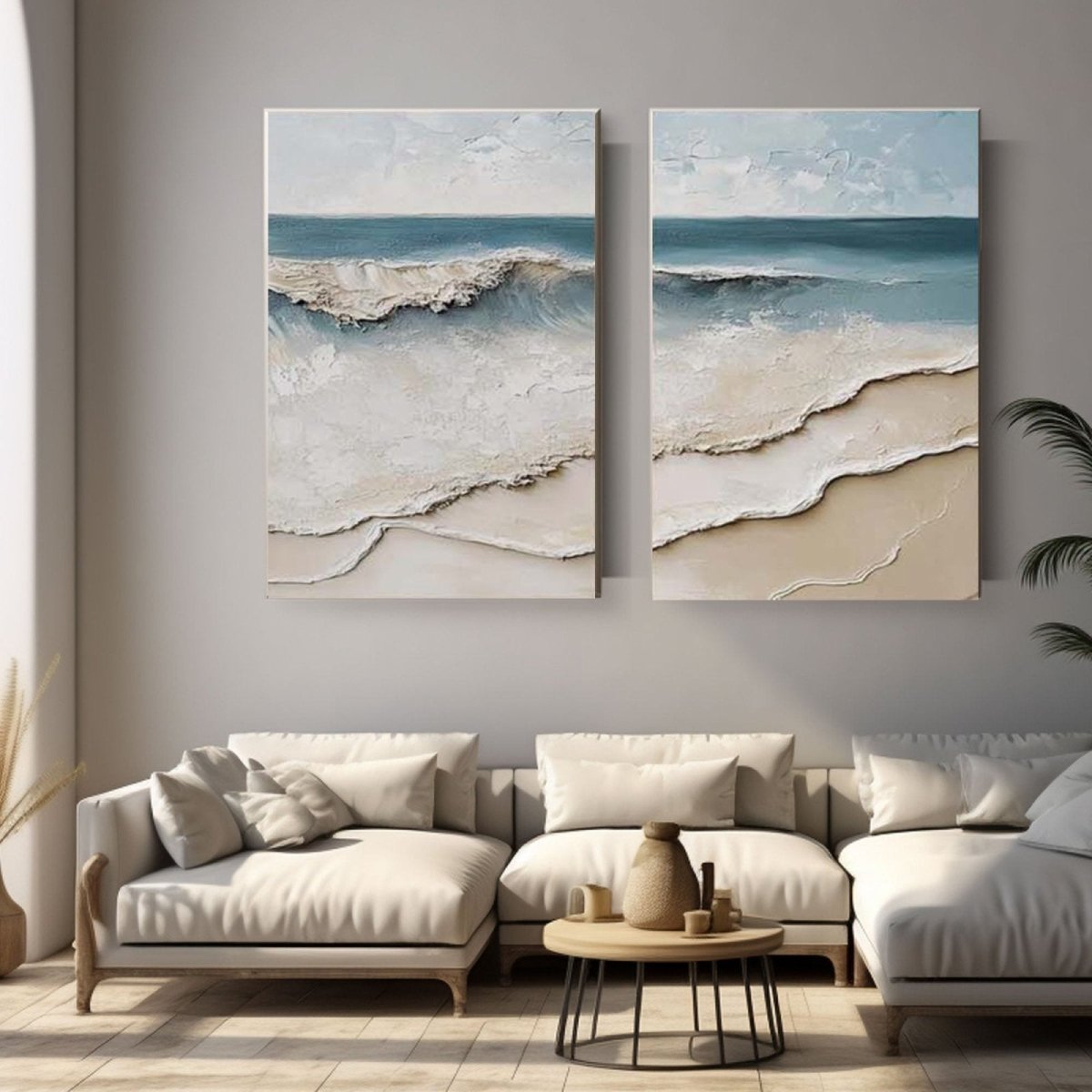 plaster art Texture Painting set of 3 RAB985 - royalbrushart
