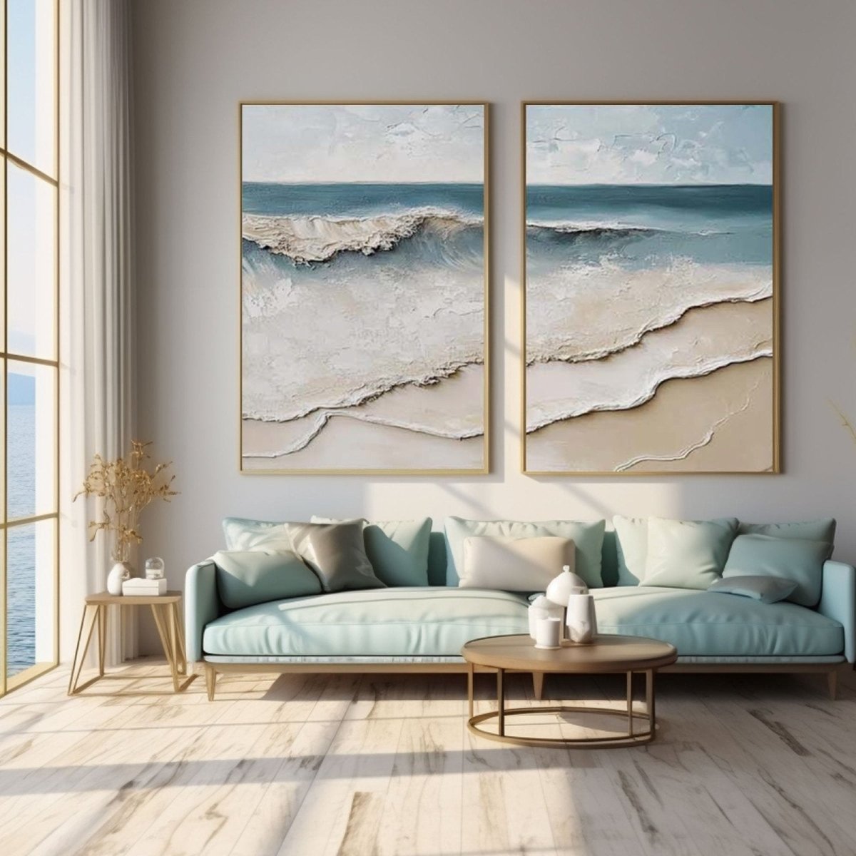 plaster art Texture Painting set of 3 RAB985 - royalbrushart