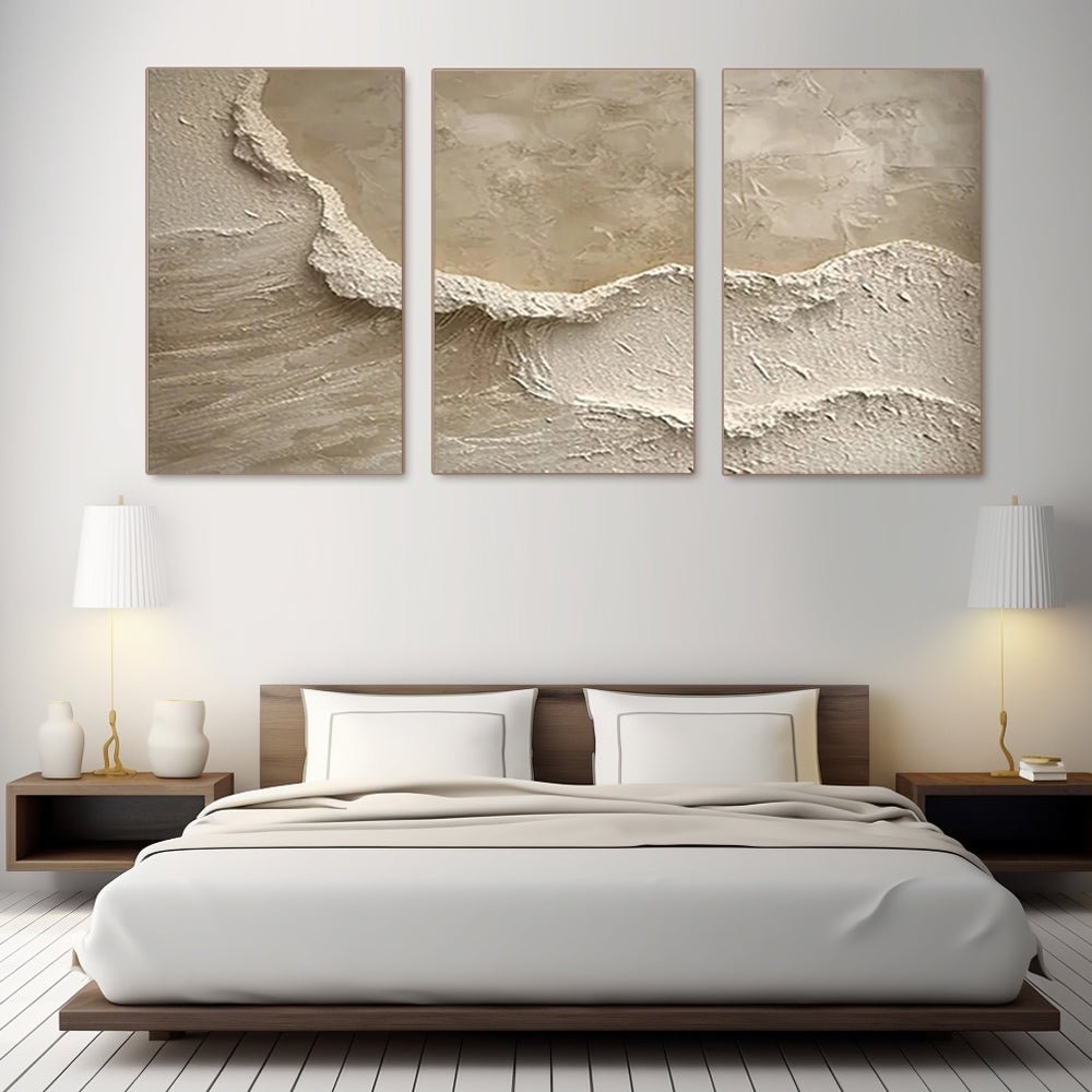 PLASTER ART Texture Painting SET OF 3 RAB982 - royalbrushart