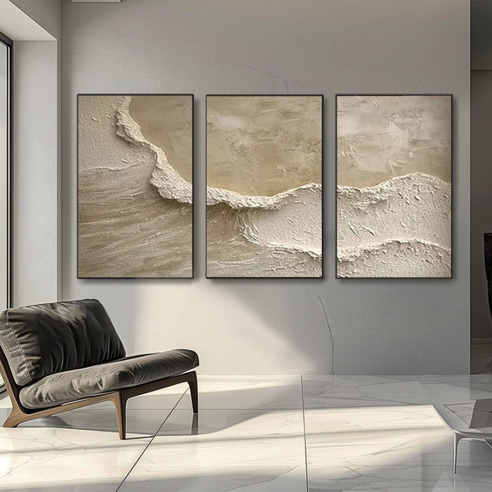 PLASTER ART Texture Painting SET OF 3 RAB982 - royalbrushart