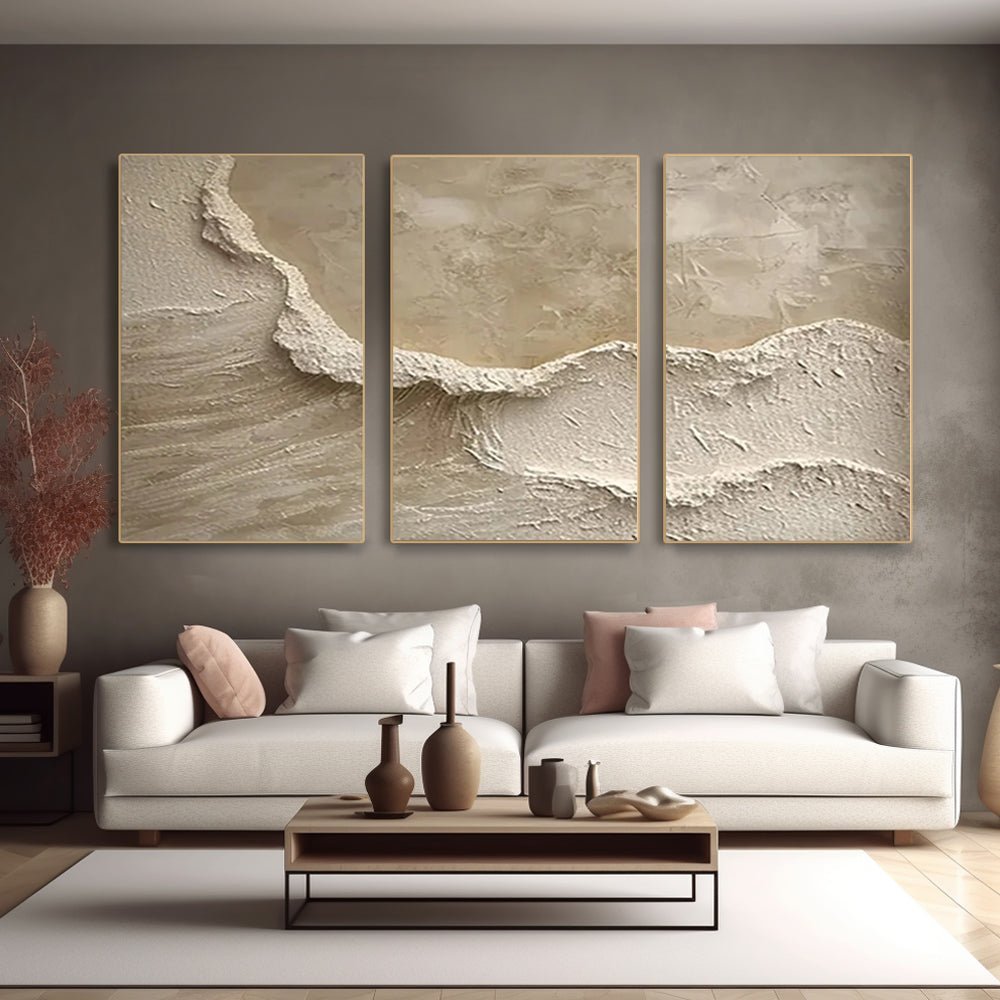PLASTER ART Texture Painting SET OF 3 RAB982 - royalbrushart