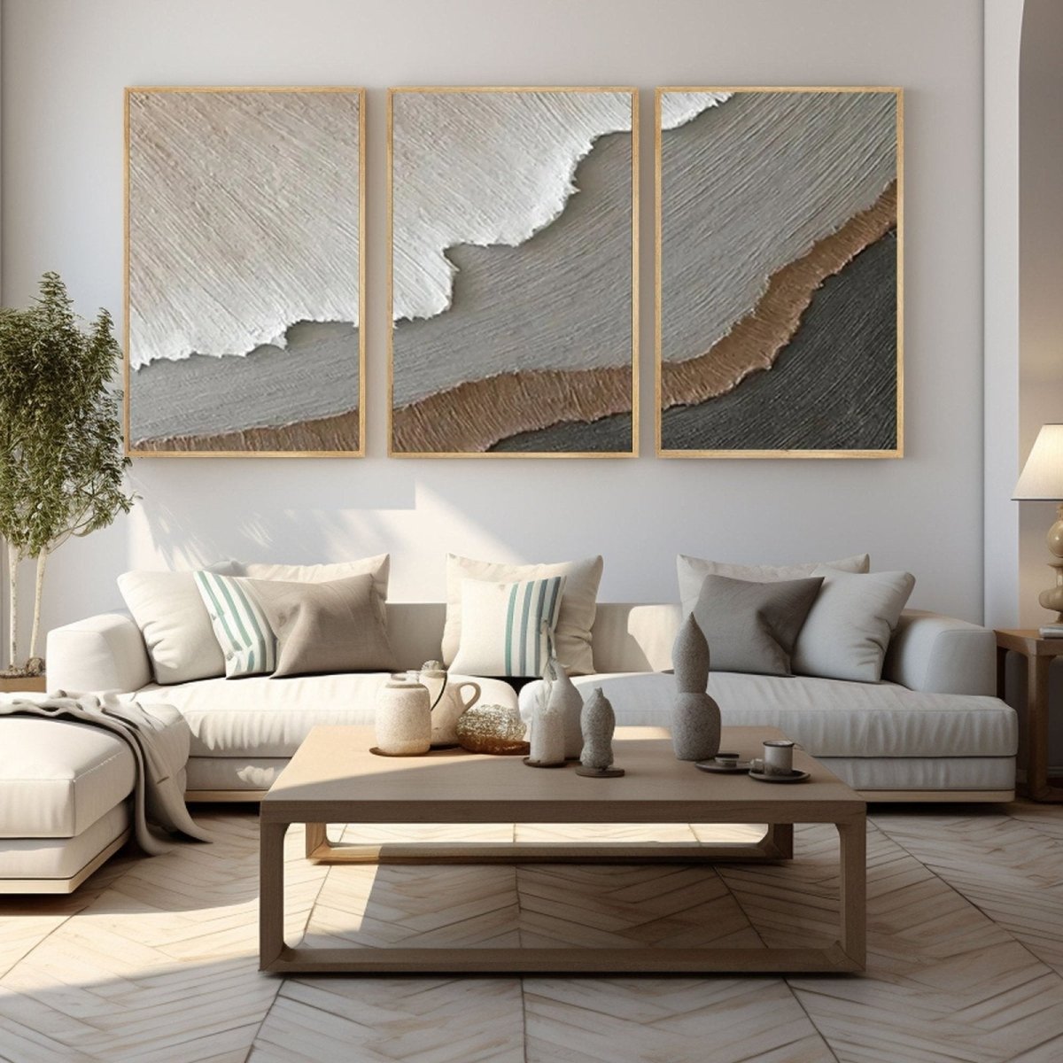 PLASTER ART Texture Painting set of 3 RAB981 - royalbrushart