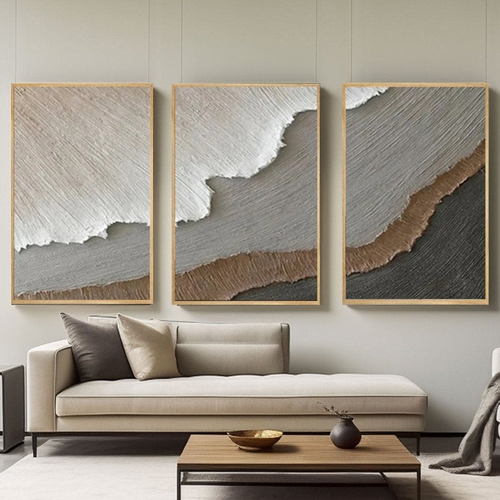 PLASTER ART Texture Painting set of 3 RAB981 - royalbrushart