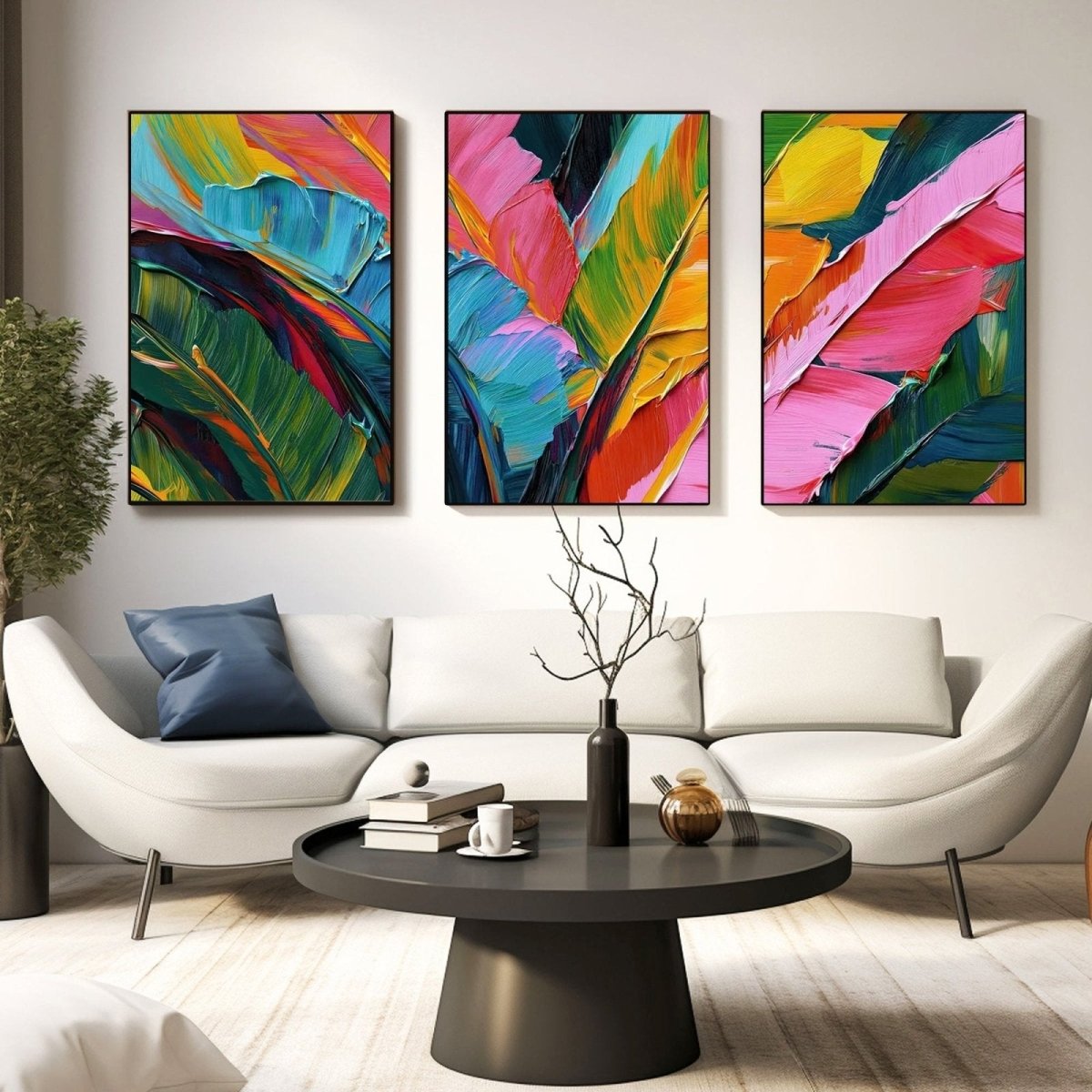 Colorful painting set of 3 RAB969 - royalbrushart