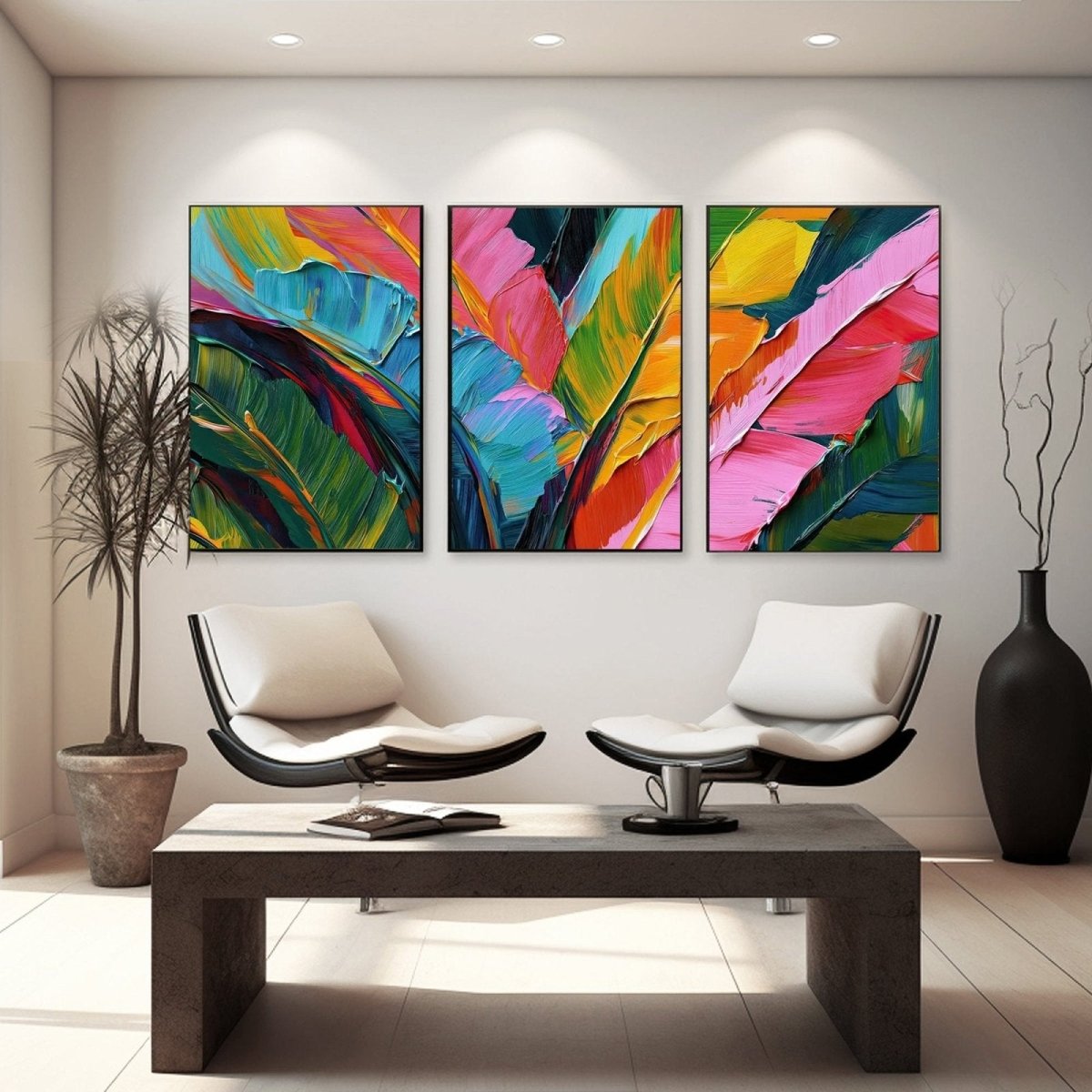 Colorful painting set of 3 RAB969 - royalbrushart