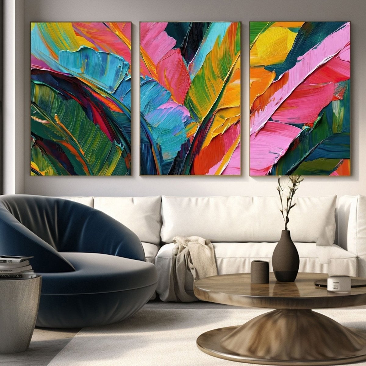 Colorful painting set of 3 RAB969 - royalbrushart