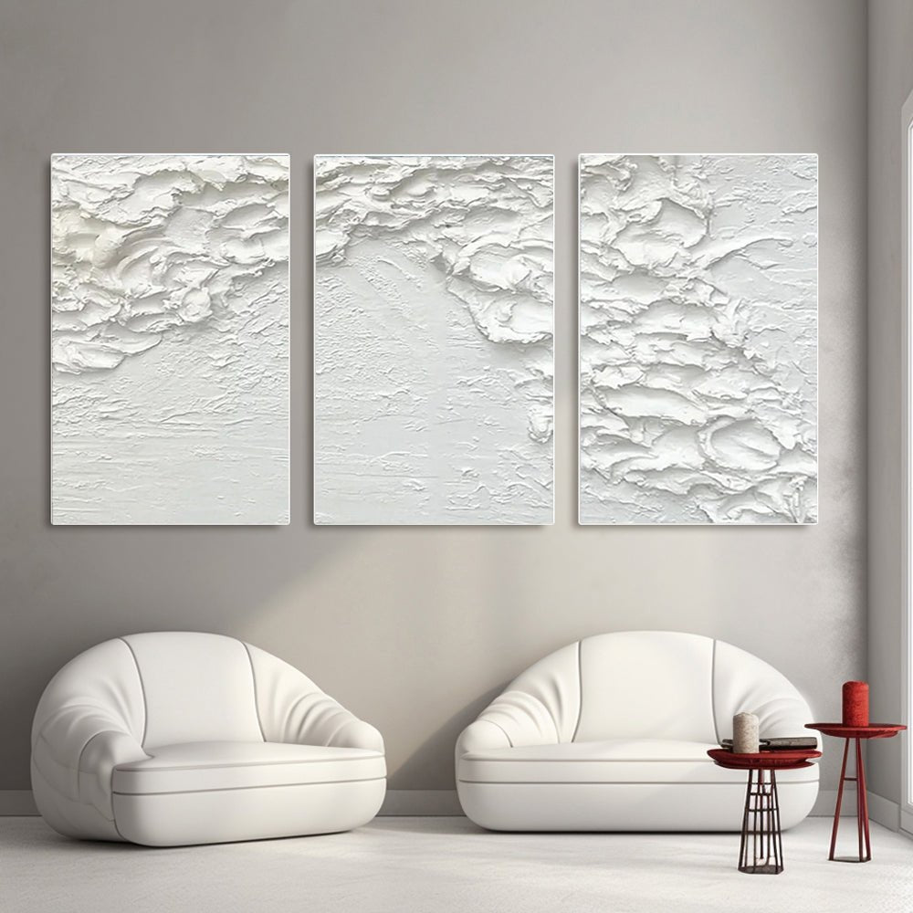 Plaster art texture Painting set of 3 RAB978 - royalbrushart