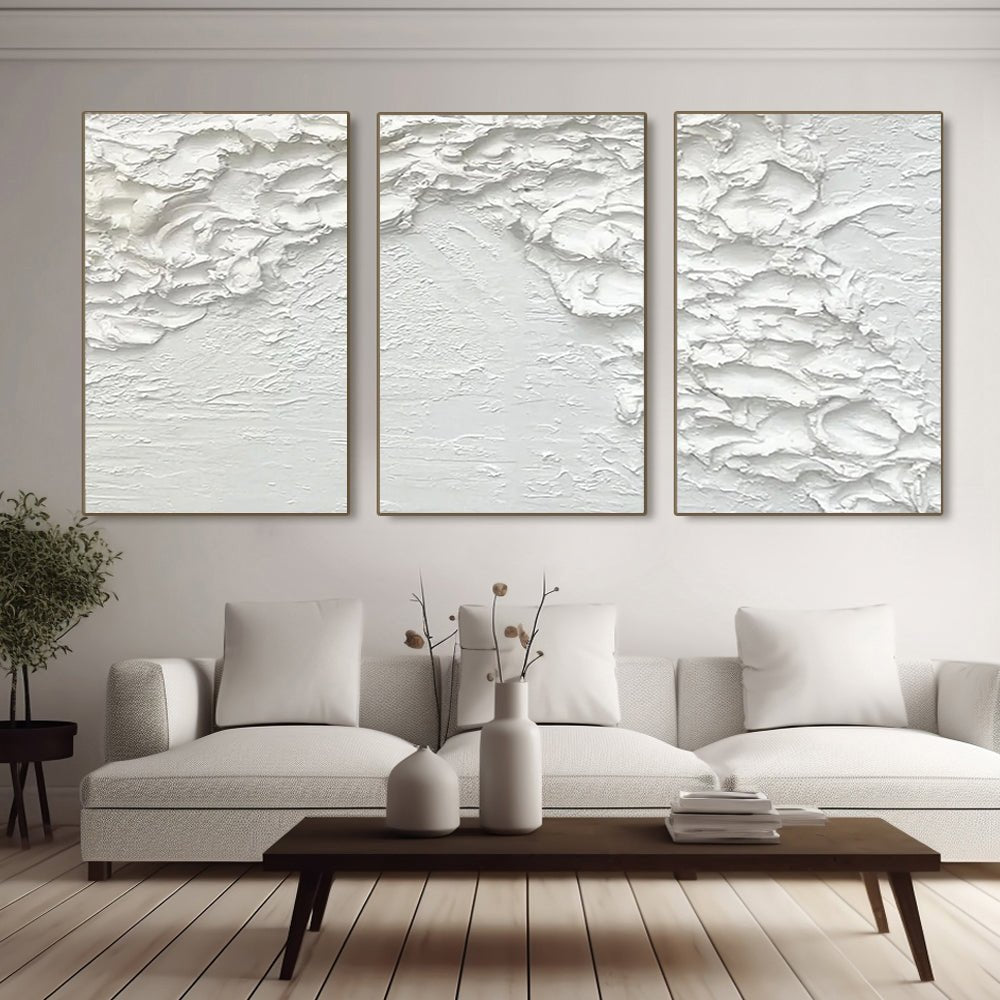 Plaster art texture Painting set of 3 RAB978 - royalbrushart