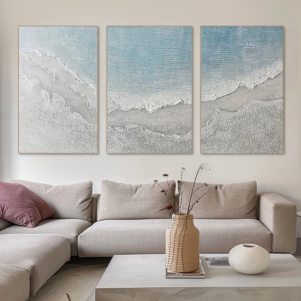 plaster art texture Painting set of 3 RAB980 - royalbrushart