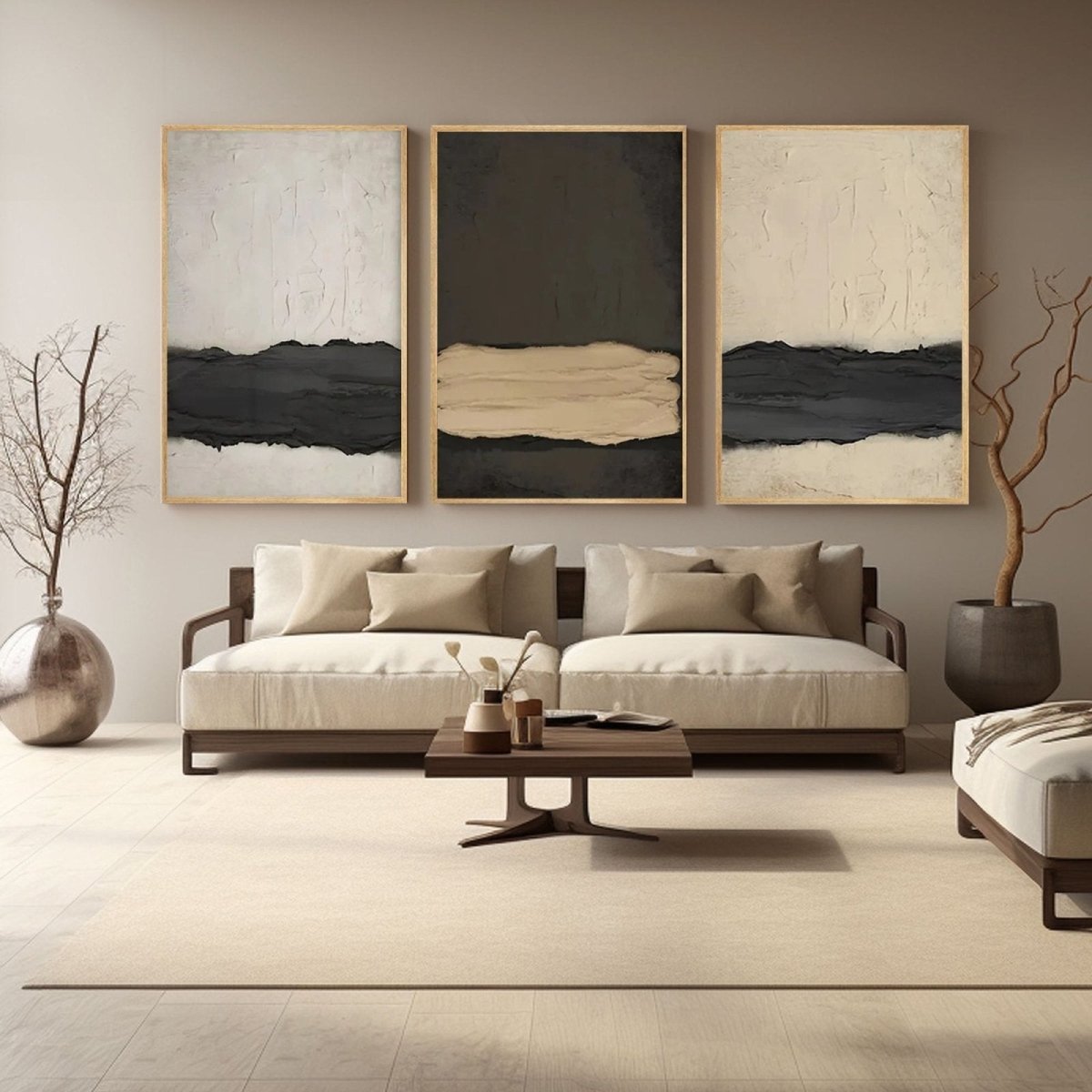 abstract Painting set of 3 RAB986 - royalbrushart