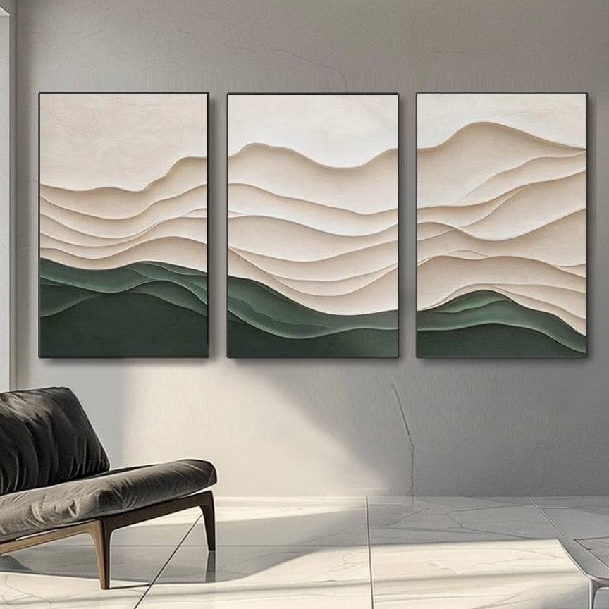 Plaster Art Texture Painting SET OF 3 RAB964 - royalbrushart