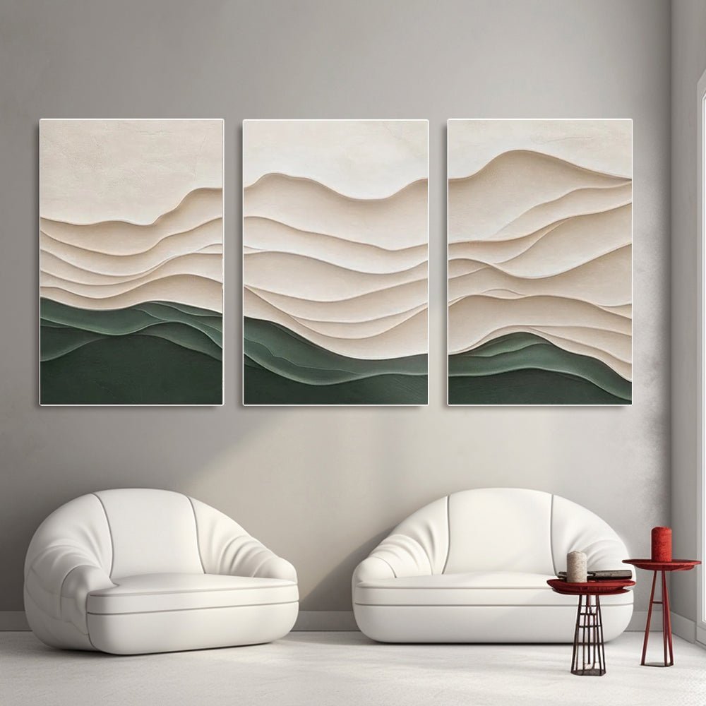 Plaster Art Texture Painting SET OF 3 RAB964 - royalbrushart