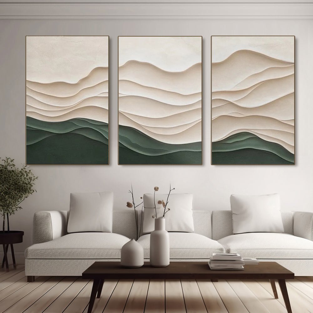 Plaster Art Texture Painting SET OF 3 RAB964 - royalbrushart