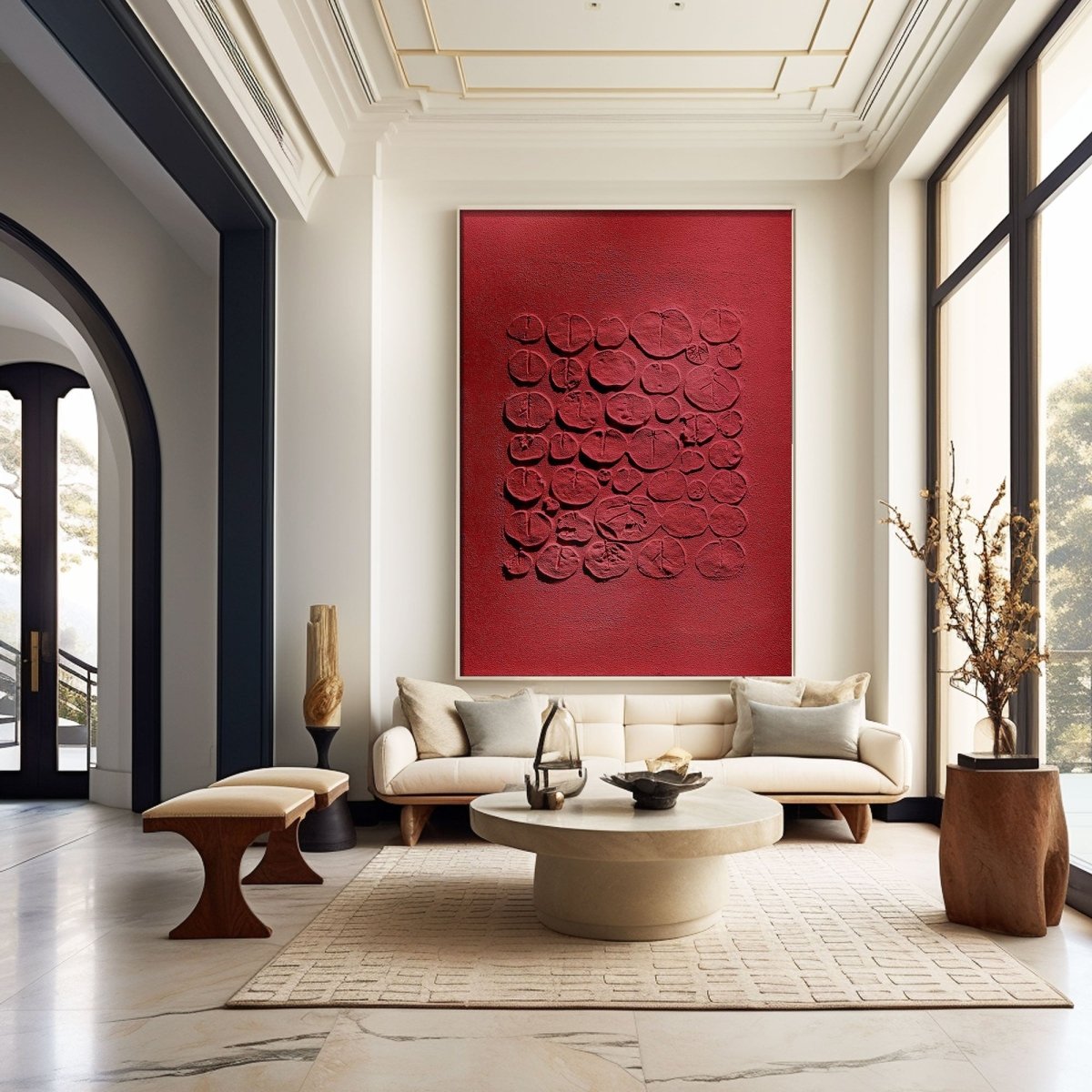 Plaster Art Texture Painting HBV332 - royalbrushart