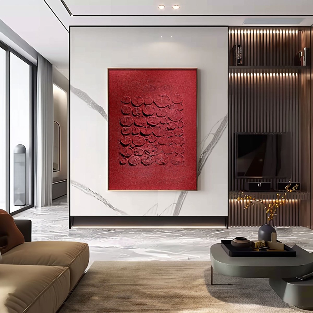 Plaster Art Texture Painting HBV332 - royalbrushart