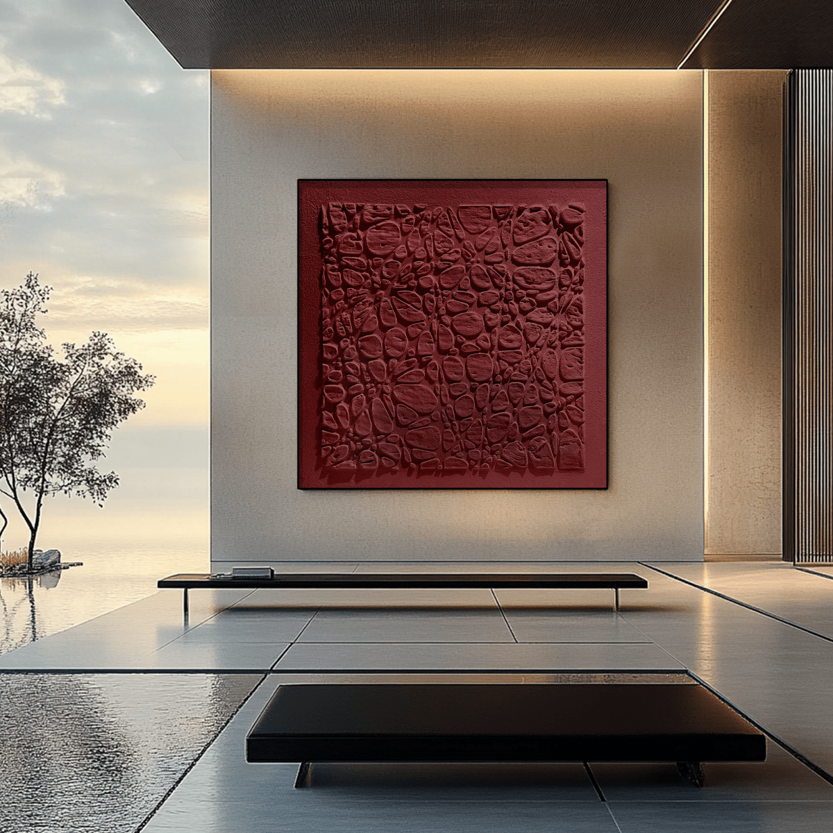 Plaster Art Texture Painting HBV208 - royalbrushart