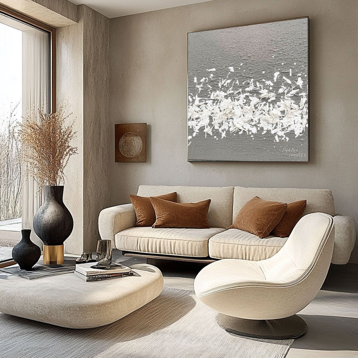 Plaster Art Textured Painting RAB613 - royalbrushart