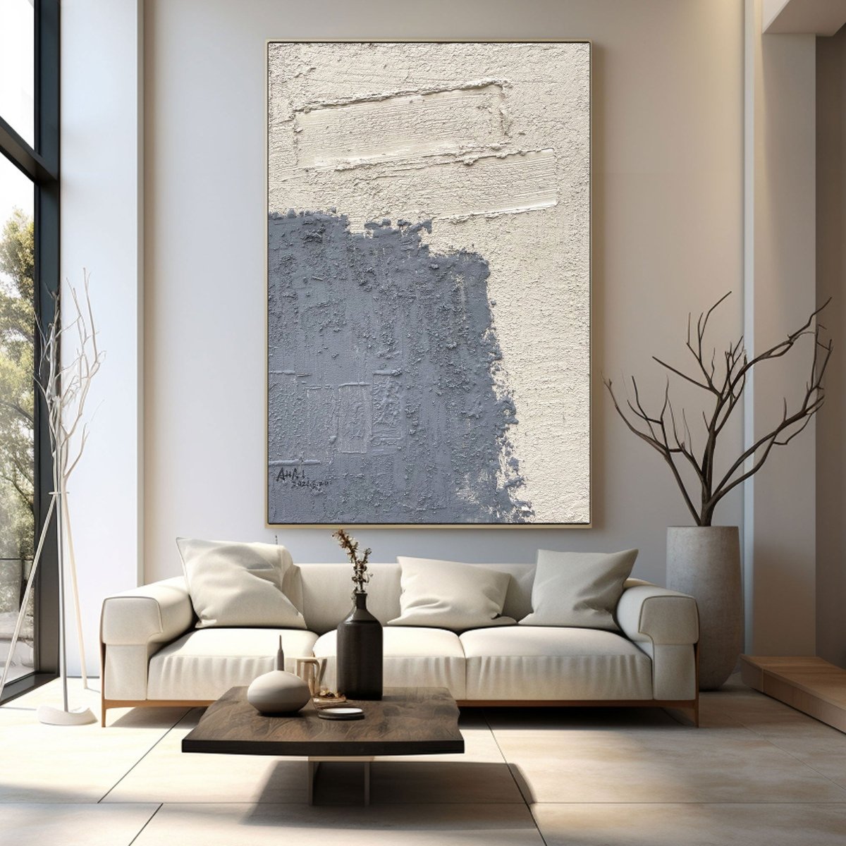 Plaster Art Textured PaintingRAB608 - royalbrushart
