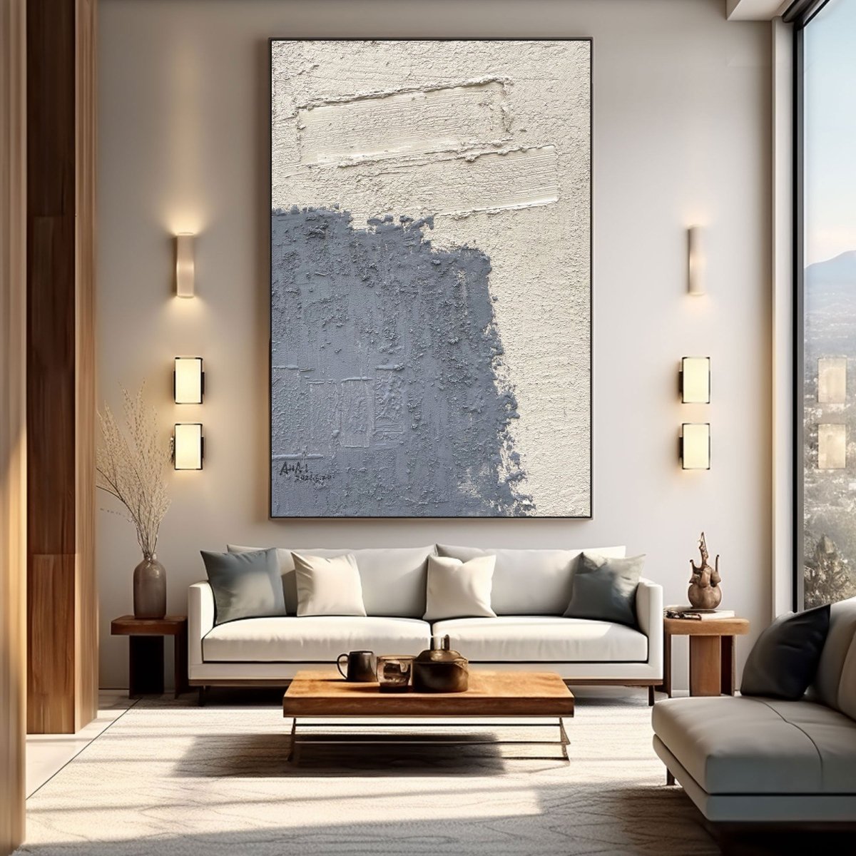 Plaster Art Textured PaintingRAB608 - royalbrushart