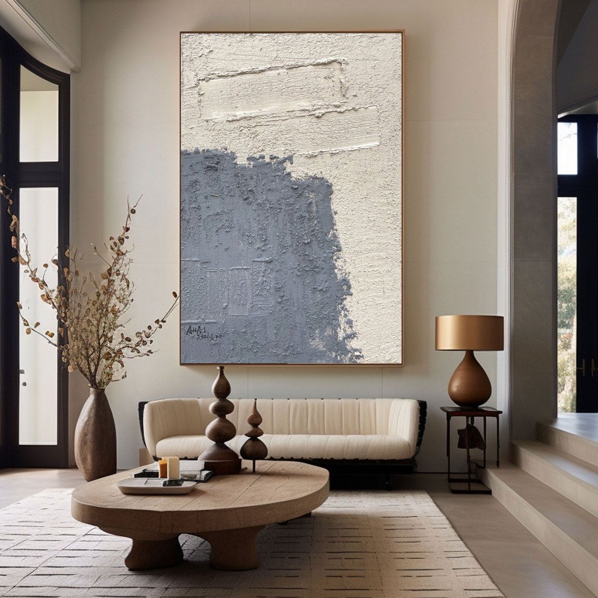 Plaster Art Textured PaintingRAB608 - royalbrushart