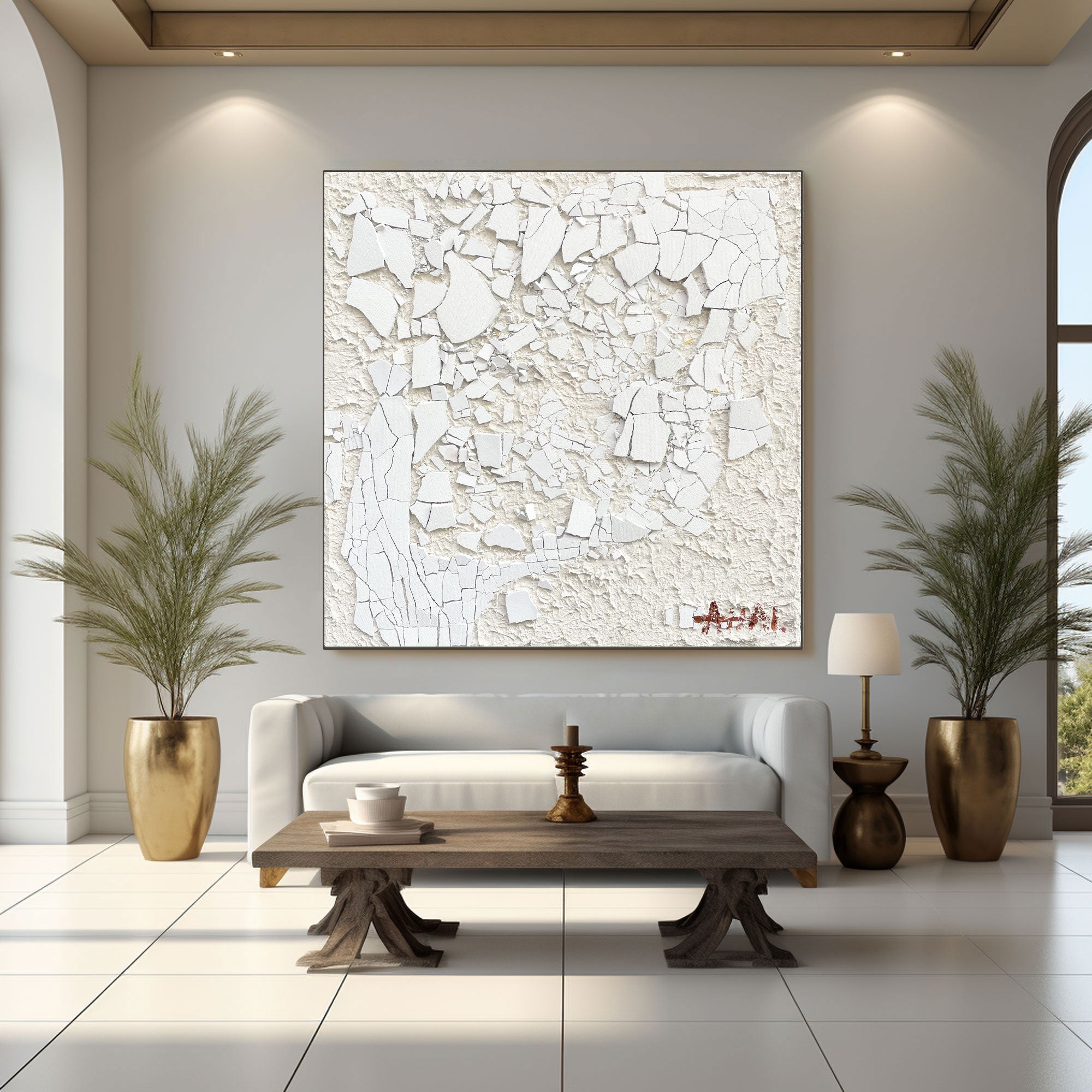 Plaster Art Texture Painting #LBV423
