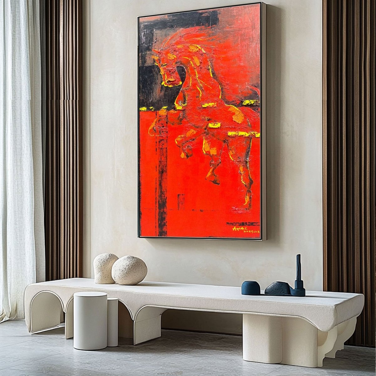 Abstract Horse Painting RAB535 - royalbrushart